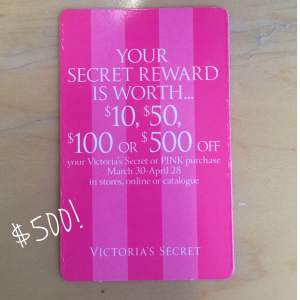 Victoria's Secret Reward Card